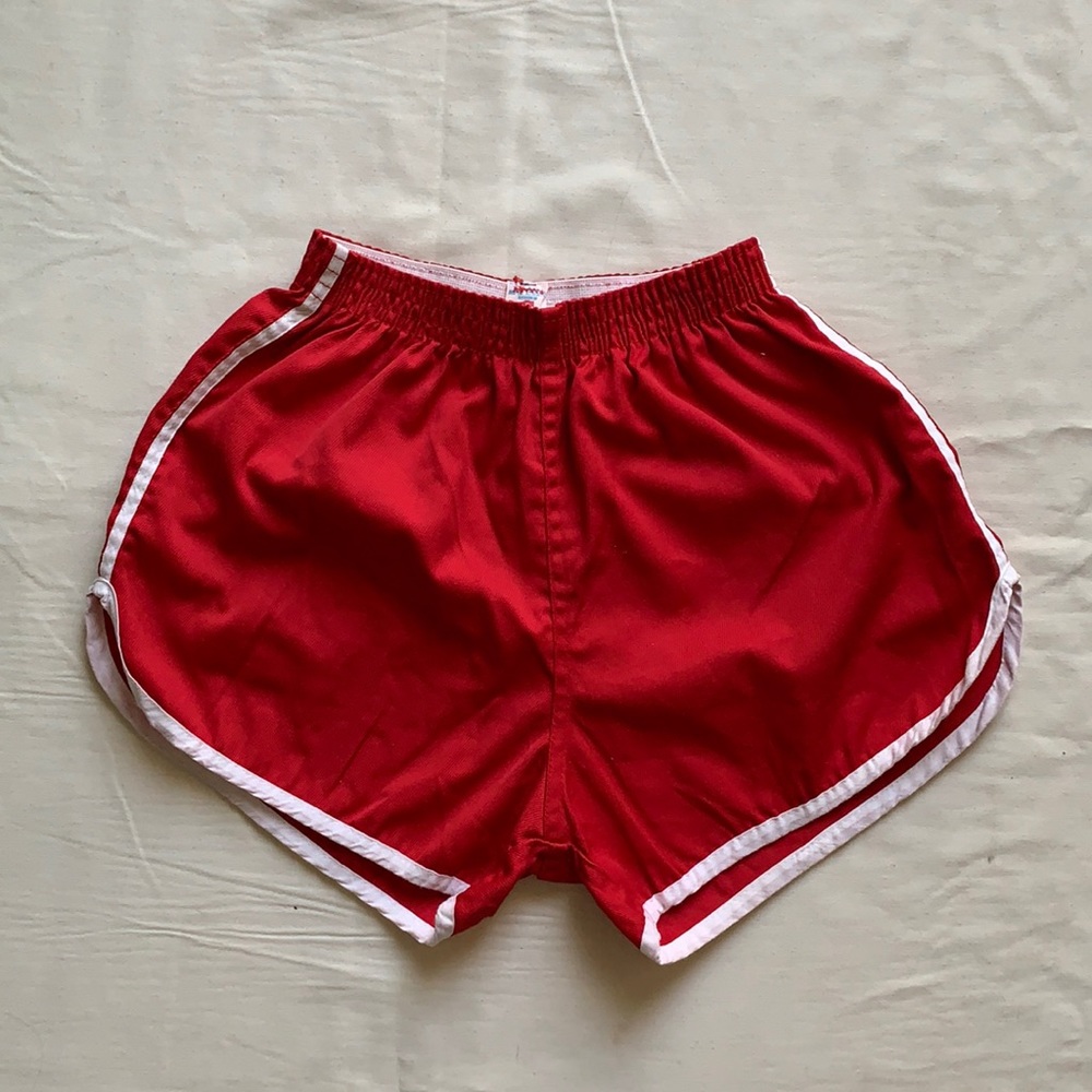 Vintage Soffe Red Track Shorts